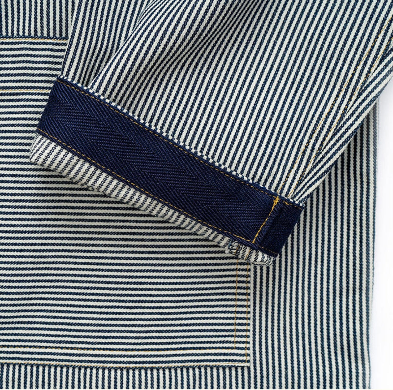 Crew Neck Smock in Fine Stripe.