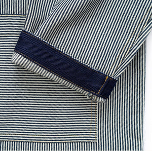 Crew Neck Smock in Fine Stripe.